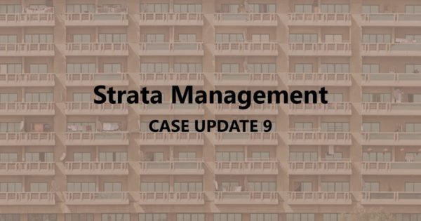 Strata Management Case Updates 9 – How to deal with AirBnb parcels?