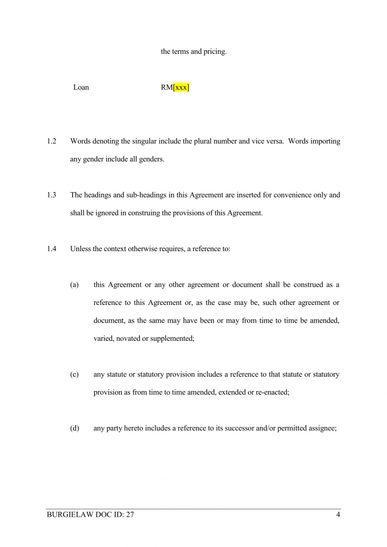 Guarantee Agreement Template BurgieLaw