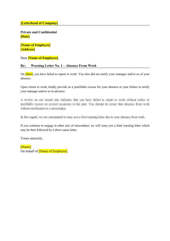 No job vacancies letter sample