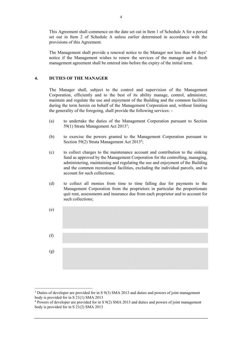 Management Service Agreement Template BurgieLaw