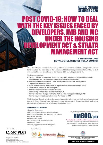 Strata Management Seminar 2020 Series 3 Brochure