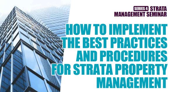 Strata Management Seminar Series 4 (2021)