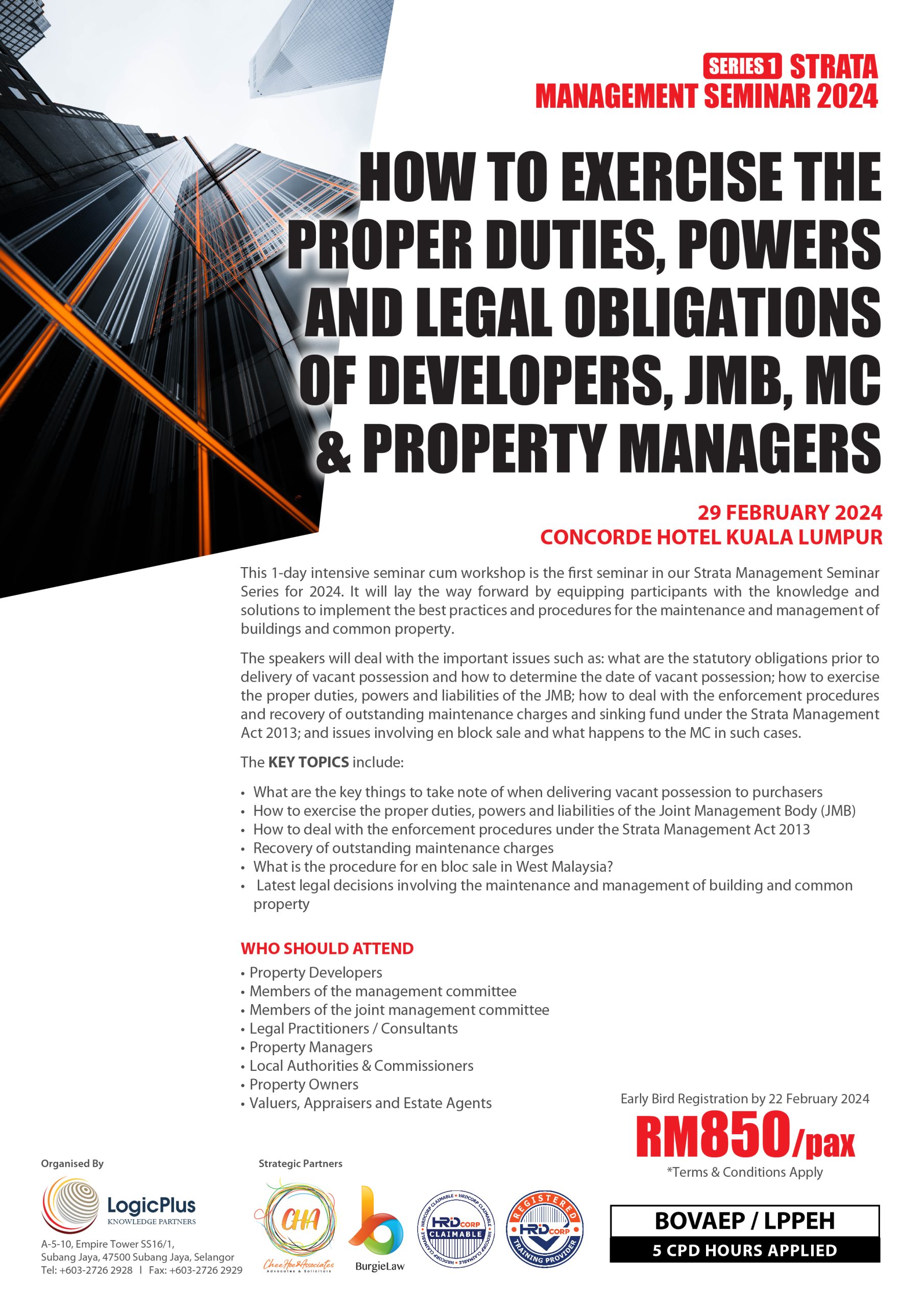 Photo inspiration: Fresh Look at Strata Management Seminar Series 1 Of 2024